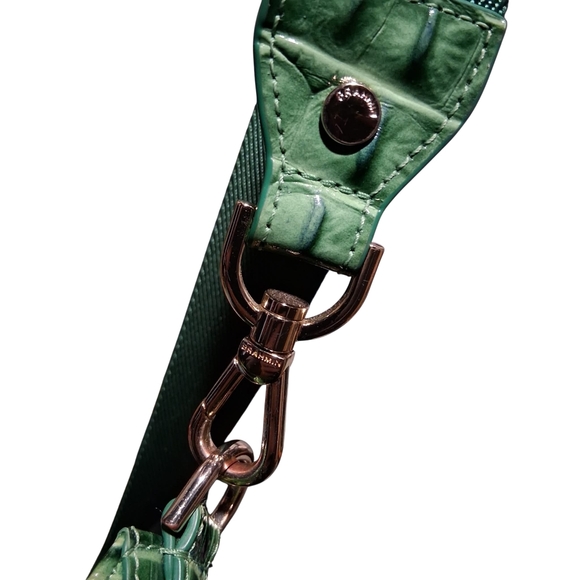 Brahmin Leia Croc Embossed Leather Crossbody Bag - Picture 7 of 11